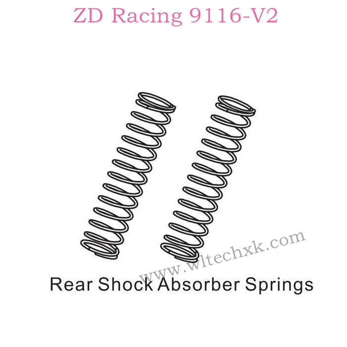 ZD Racing 9116-V2 Parts Rear Shock Absorbers Springs 8004