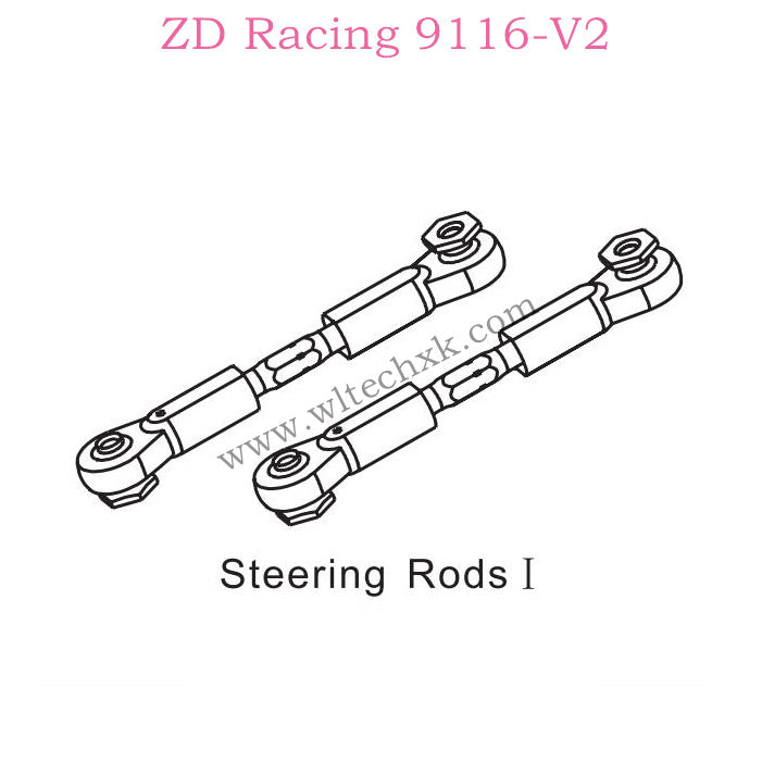 ZD Racing 9116-V2 Parts Steering Rods I 8125