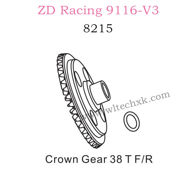 ZD Racing 9116-V3 Parts Crown Gear 38T front or Read 8215