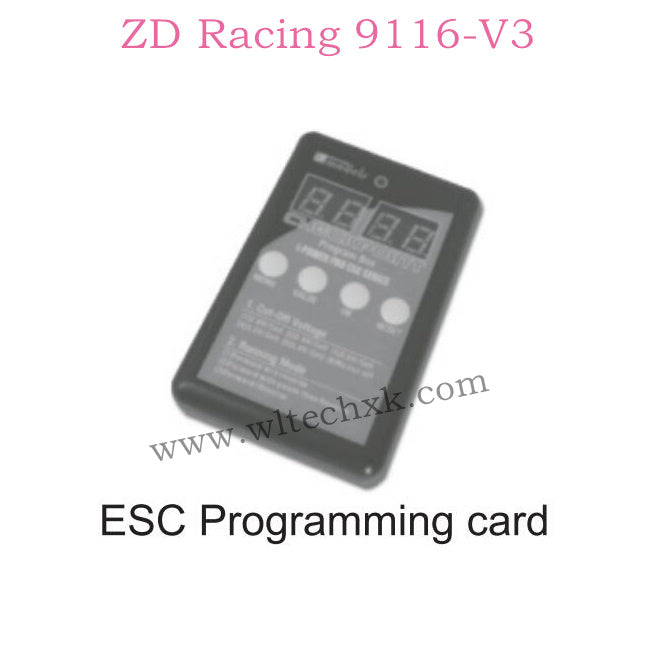 ZD Racing 9116-V3 Parts ESC Programming Card 8464