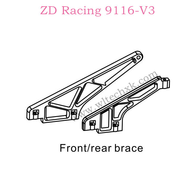 ZD Racing 9116-V3 Parts Front Rear Brace 8133