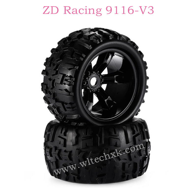 ZD Racing 9116-V3 Parts Pre-Glued Tire 8477