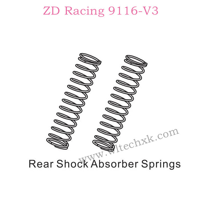 ZD Racing 9116-V3 Parts Rear Shock Absorber Springs 8004