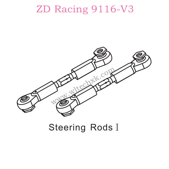 ZD Racing 9116-V3 Parts Steering Rods I 8125