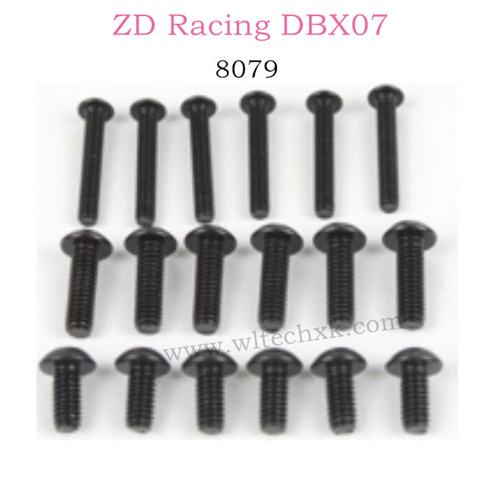 ZD Racing DBX07 Parts Button Head Screw Set 8079