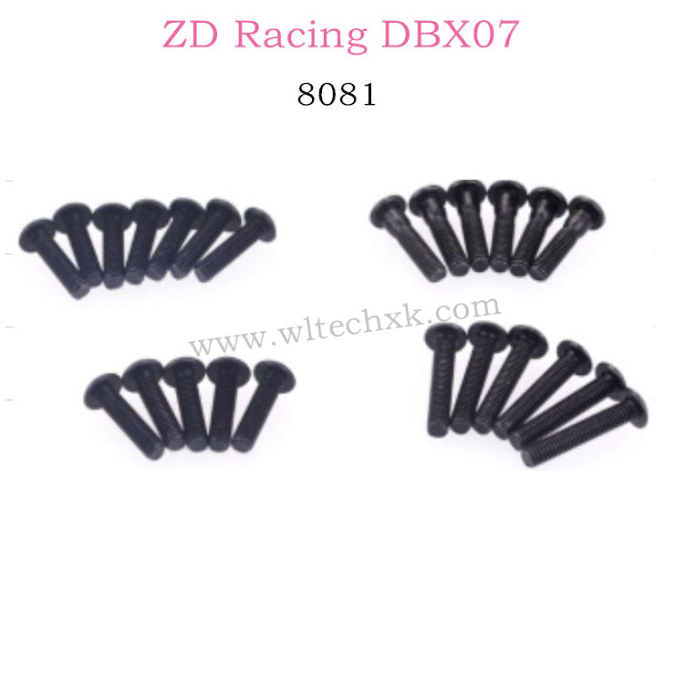 ZD Racing DBX07 Parts Button Head Screw Set 8081