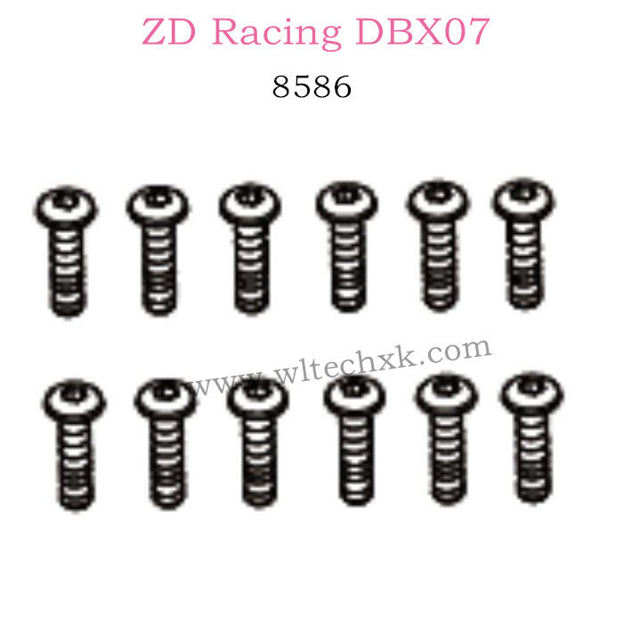 ZD Racing DBX07 Parts Button Head Screws M4X16 8586