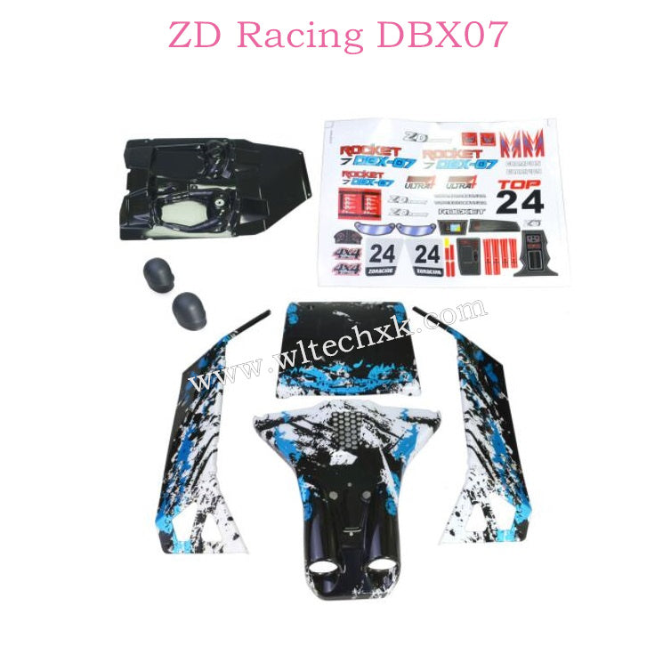 ZD Racing DBX07 Parts Car Shell Body 8648 8649