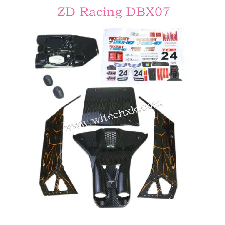 ZD Racing DBX07 Parts Car Shell Body 8648 8649