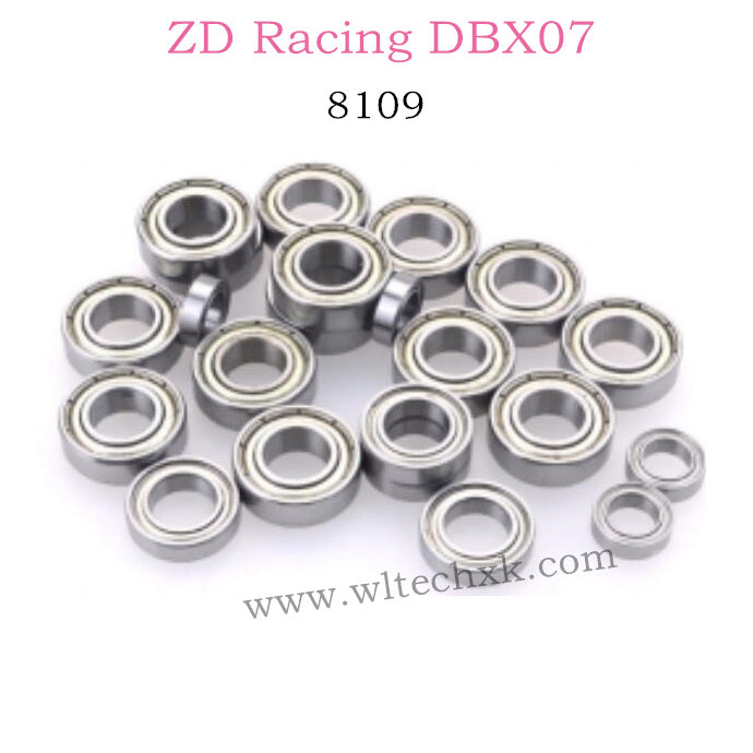 ZD Racing DBX07 Parts Complete Bearings Set 8109