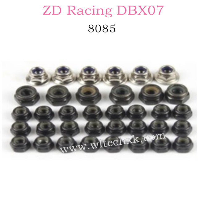 ZD Racing DBX07 Parts Hex Nuts M3 8085