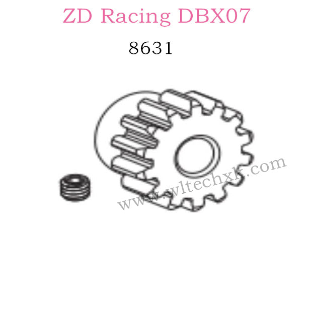 ZD Racing DBX07 Parts Motor Gear 8631