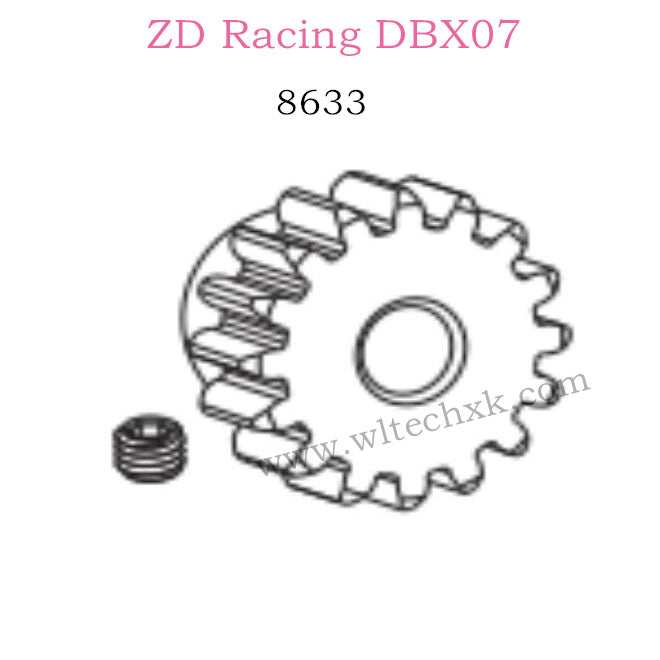 ZD Racing DBX07 Parts Motor Gear 8633