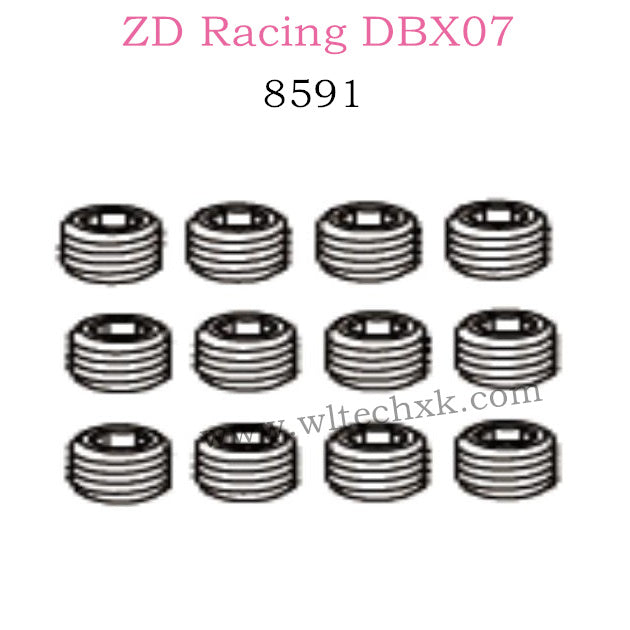 ZD Racing DBX07 Parts Set Screws M6X5 8591