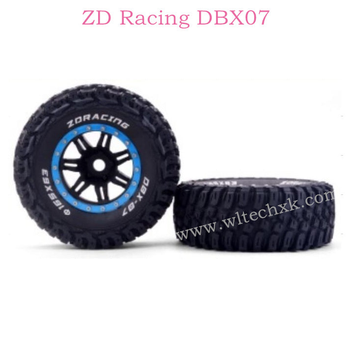 ZD Racing DBX07 Parts Tire Assembly 8642 8643