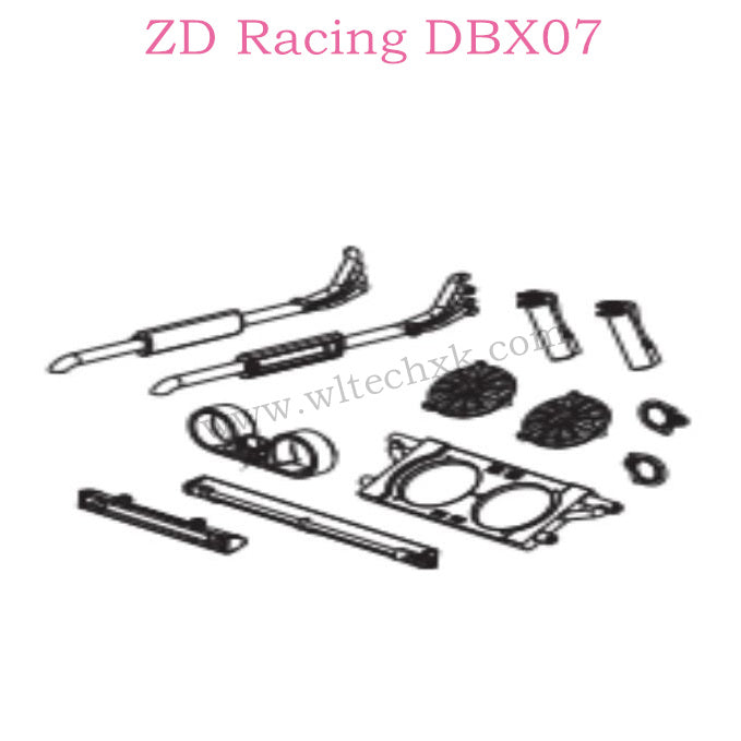 ZD Racing DBX07 Parts Trim Kit 8646