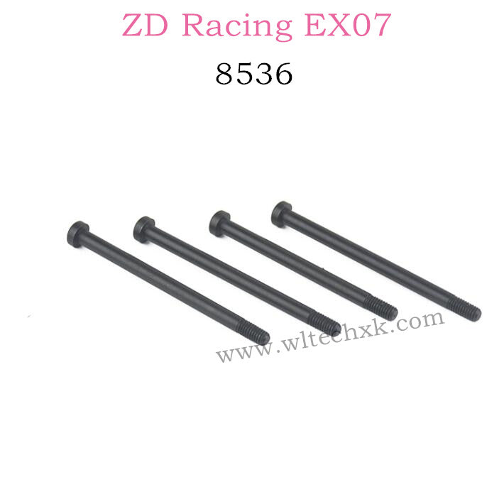 ZD Racing EX07 Parts C-Mount and Rear Hub Carrier Pin 8536