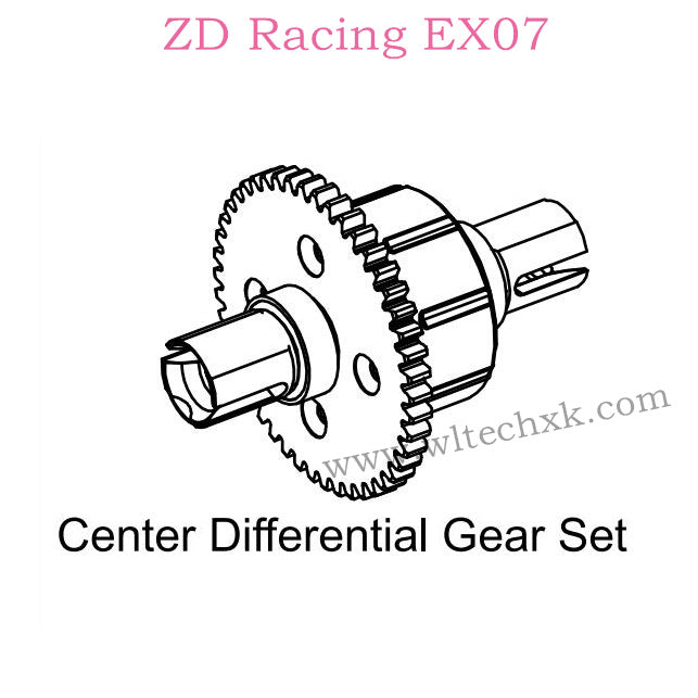 ZD Racing EX07 Parts Center Differential Gear Set 8557