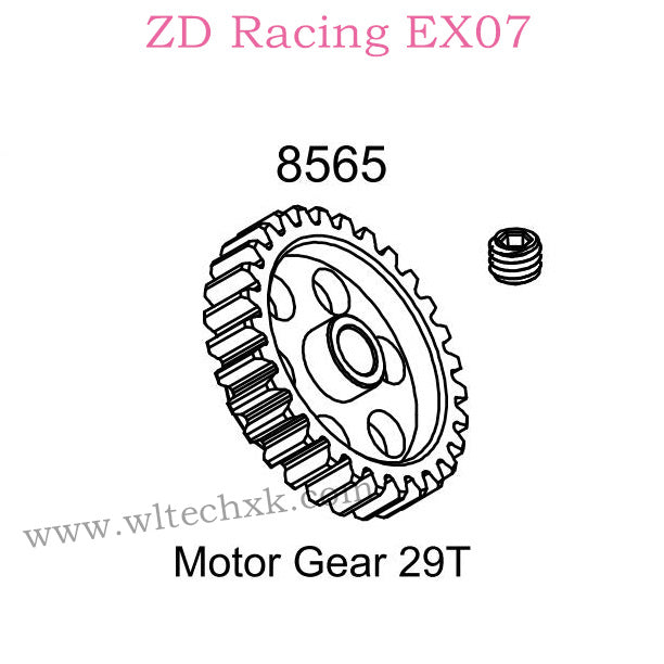 ZD Racing EX07 Parts Motor Gear 29T 8565