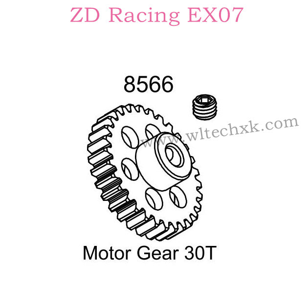 ZD Racing EX07 Parts Motor Gear 30T 8566