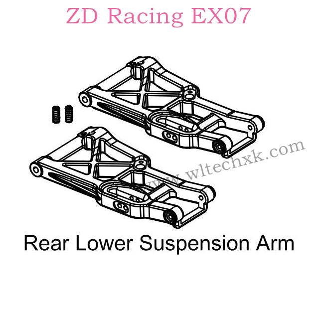 ZD Racing EX07 Parts Rear Lower Suspension Arm 8519