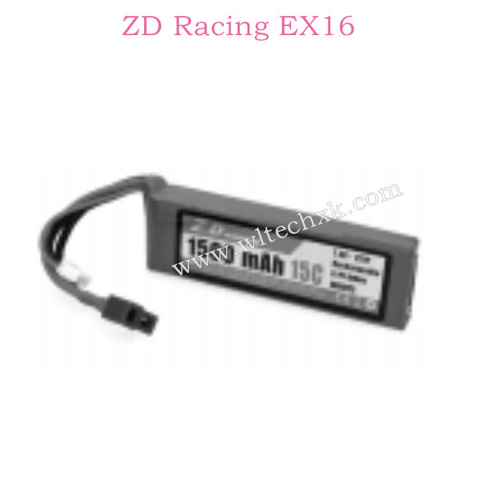 ZD Racing EX16 Parts 7.4V 1500mAh Li-Po Battery 6090