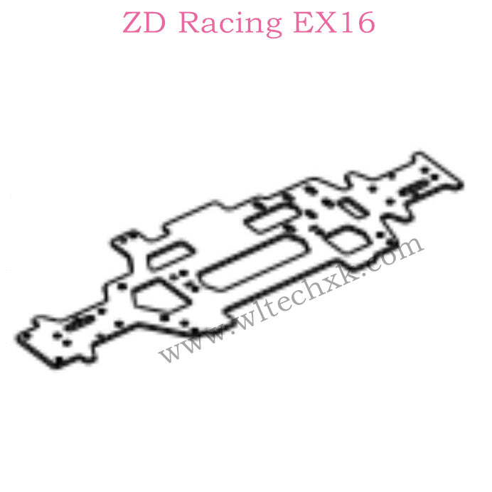 ZD Racing EX16 Parts Aluminum alloy Bottom plate CNC 6622
