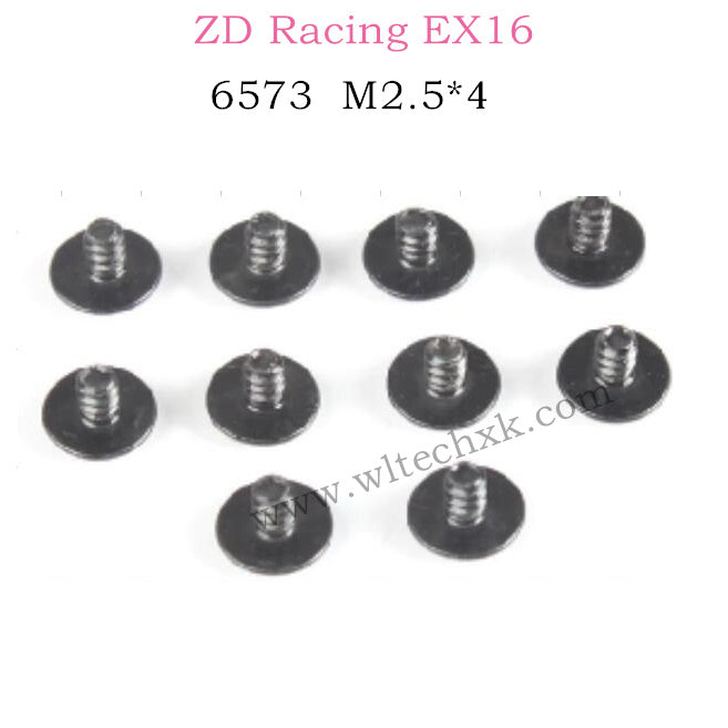 ZD Racing EX16 Parts M2.5X4 Round Head Meson Screw 6573
