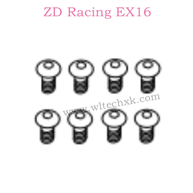 ZD Racing EX16 Parts M2.5×6 Button Head Screw 6644