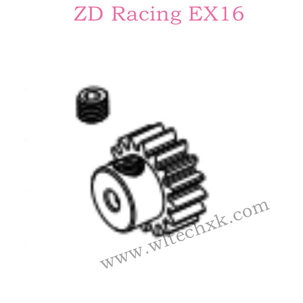 ZD Racing EX16 Parts Motor Gear 16T 6515