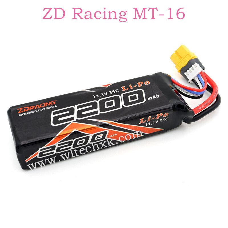 ZD Racing MT-16 Parts 2200mah 11.1V Lithium battery 16074
