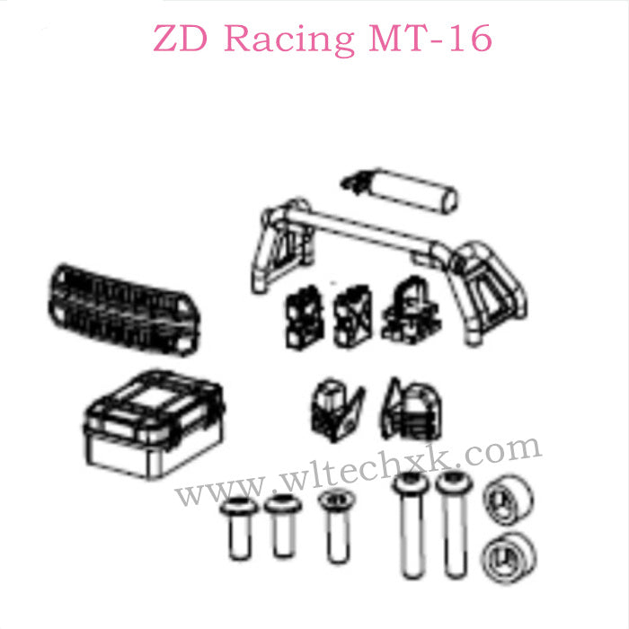 ZD Racing MT-16 Parts Car shell trim assembly 16020