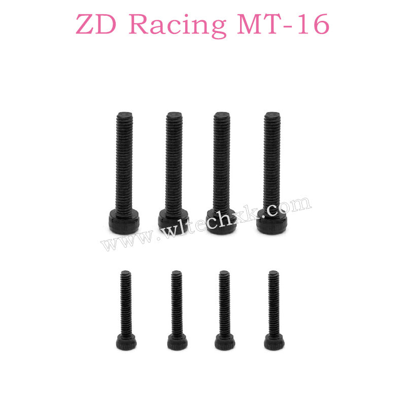 ZD Racing MT-16 Parts M3x18 M2x12 screw 16063