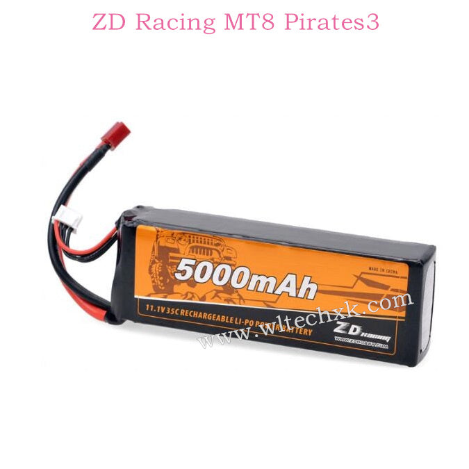 ZD Racing MT8 Pirates3 Parts 11.1V 5000mAh 35C 3S Li-PO Battery 8606