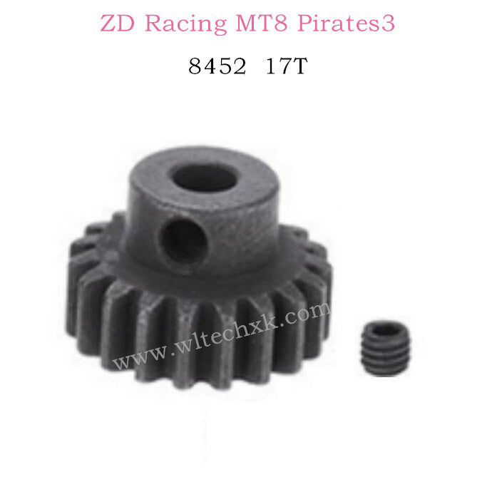 ZD Racing MT8 Pirates3 Parts 17T Motor Gears 8452