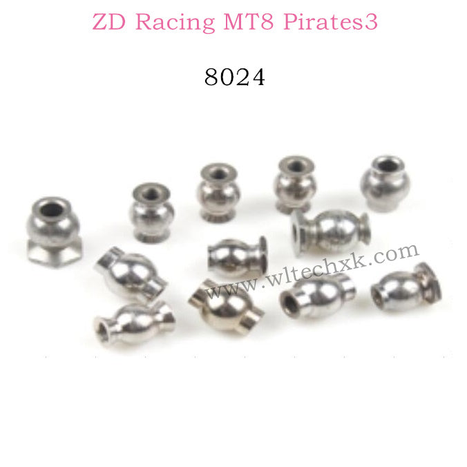 ZD Racing MT8 Pirates3 Parts All Ball Heads 8024