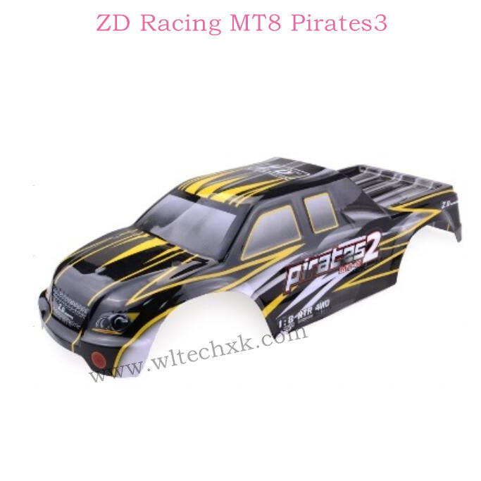 ZD Racing MT8 Pirates3 Parts Car Body 8469