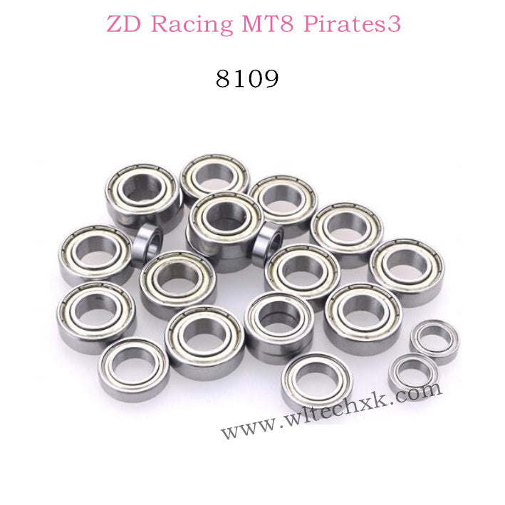 ZD Racing MT8 Pirates3 Parts Complete Bearings Set 8109