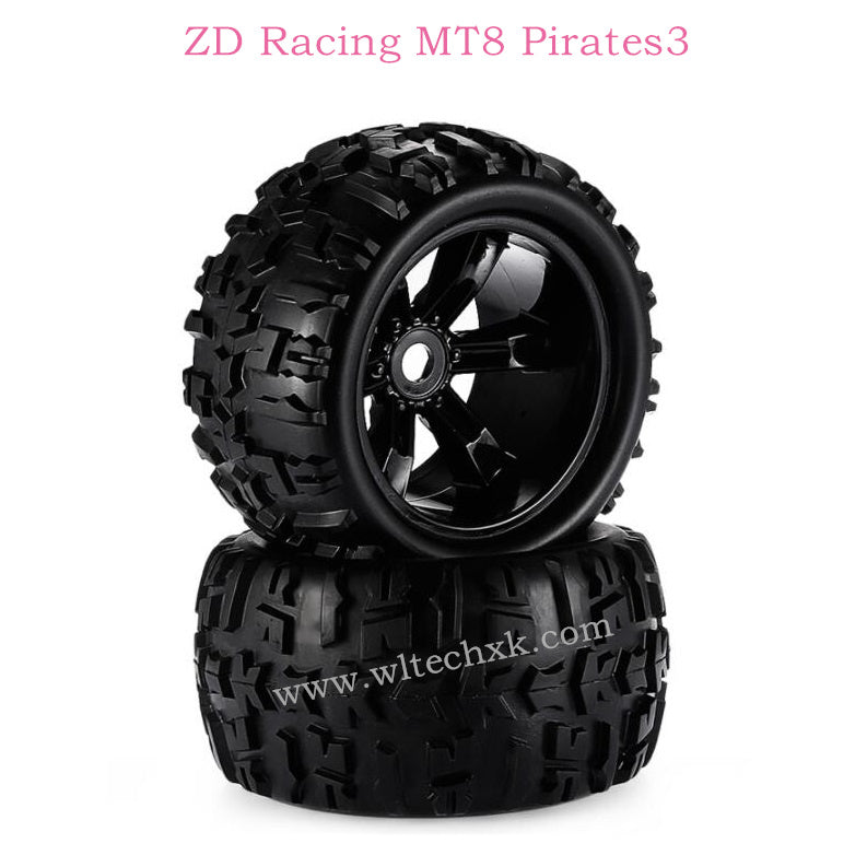 ZD Racing MT8 Pirates3 Parts Pre Glued Tire 8477