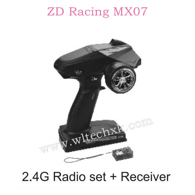 ZD Racing MX-07 Parts 2.4G Radio set and Receiver 8791