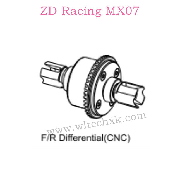 ZD Racing MX-07 Parts Fand R Differential Gear CNC 8706