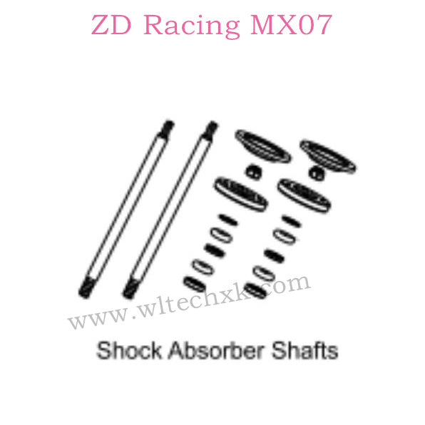ZD Racing MX-07 Parts Shock Absorbers Shafts 8703