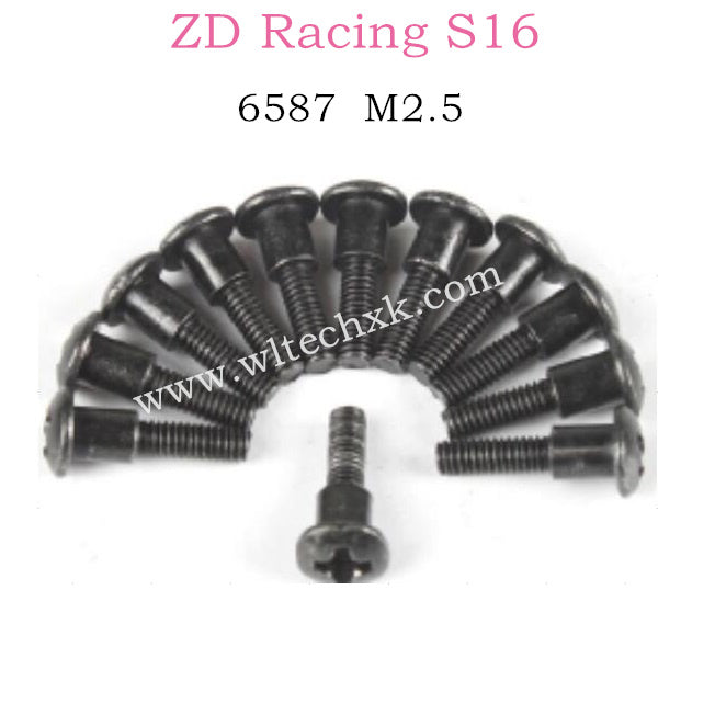 ZD Racing S16 Rocket parts M2.5 Pan Head Cross Screw Steps 6587