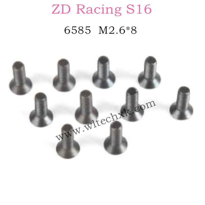 ZD Racing S16 Rocket parts M2.6X8 Screw Set 6585