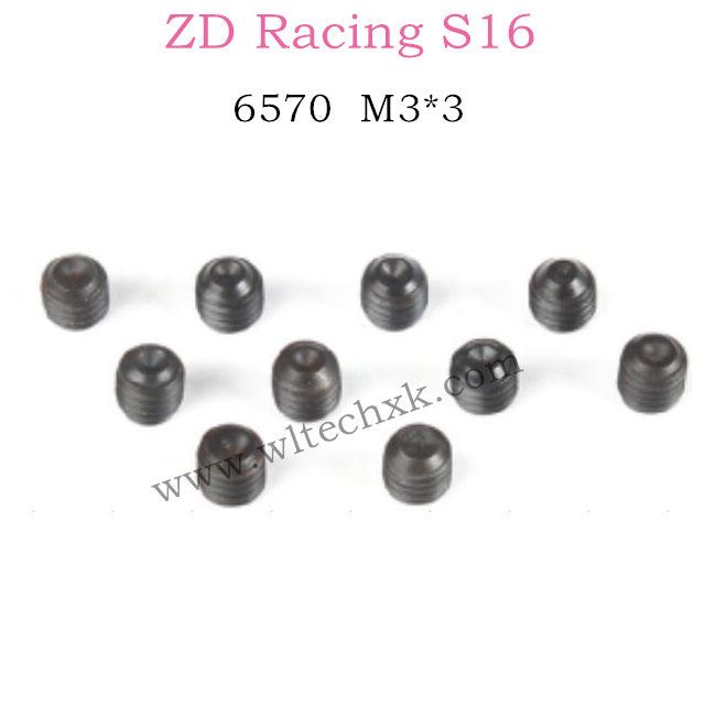 ZD Racing S16 Rocket parts M3X3 Screw Set 6570