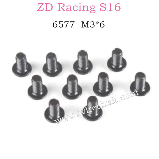 ZD Racing S16 Rocket parts M3X6 Button Head Screw 6577