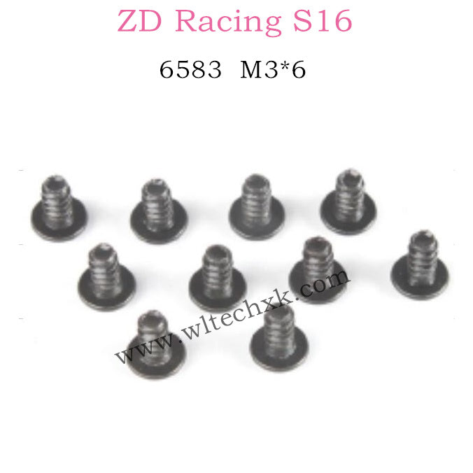 ZD Racing S16 Rocket parts M3X6 Screw Set 6583