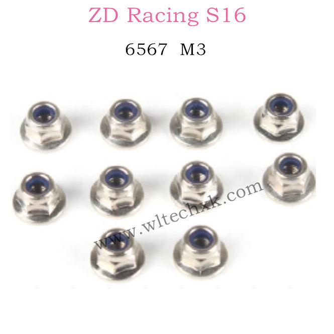 ZD Racing S16 Rocket parts M3 Locket Set 6567