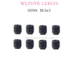 WLTOYS 124019 RC Car 0098 M3x3 Screws for Motor