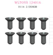 WLTOYS 124016 RC Car Part 0114 Cross flat head screw 2.5X8KM